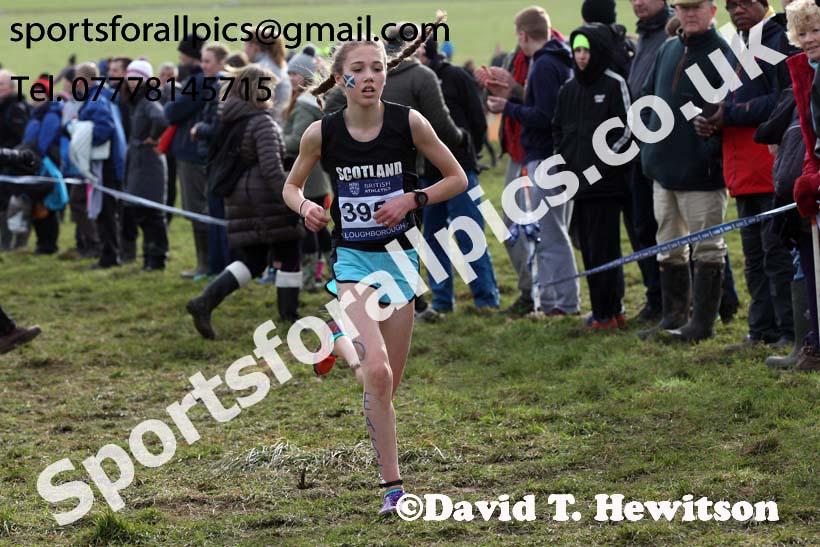Girls under-15s 2019 British Athletics Inter Counties Cross Country, Prestwood Hall, Loughborough. Photo:  David T. Hewitson/Sports for All Pics